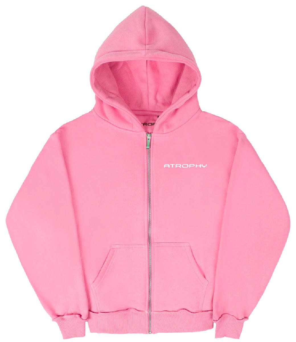 Zip Small Logo Baby Pink