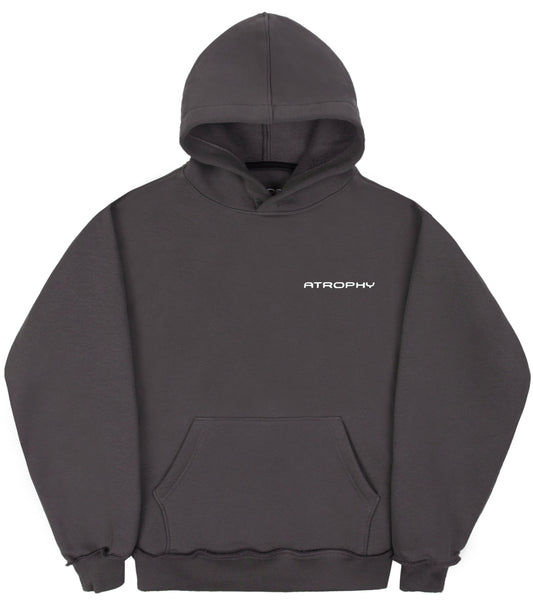 Hoodie Small Logo Grey