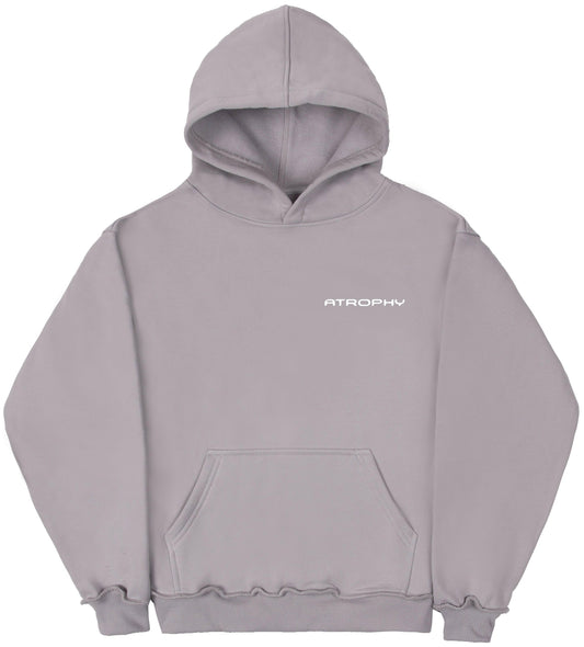 Hoodie Small Logo Silver Grey