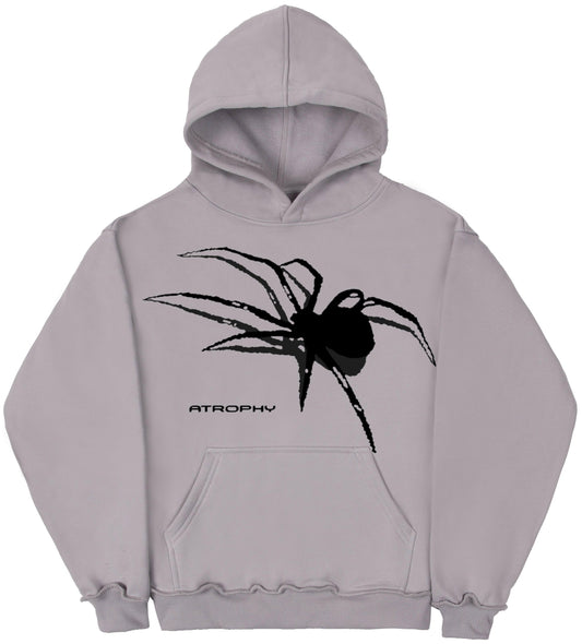 Hoodie Spider Silver Grey